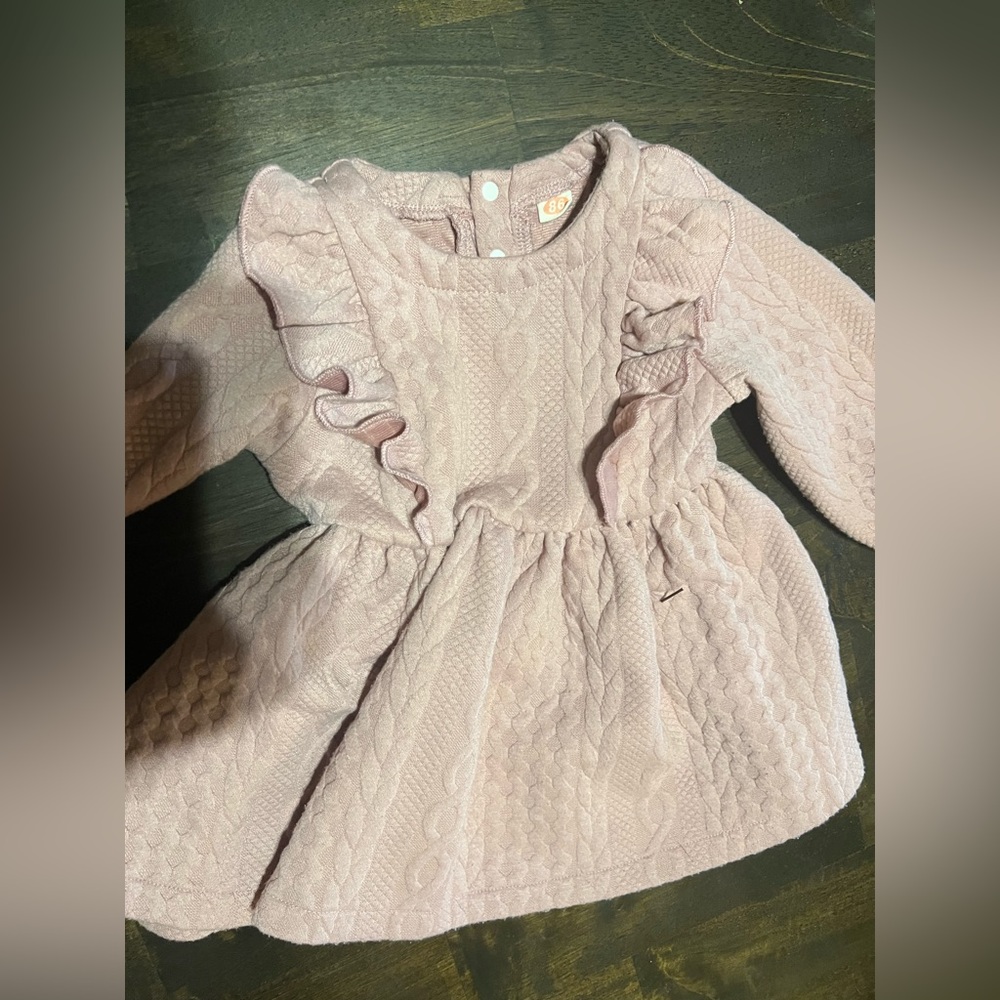 Winter Infant Dress (pale pink)